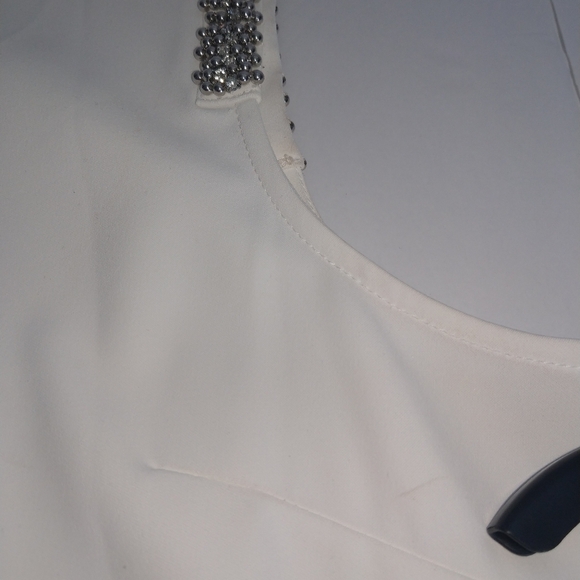 H&M sleeveless, white blouse, Size 10 - Picture 7 of 9